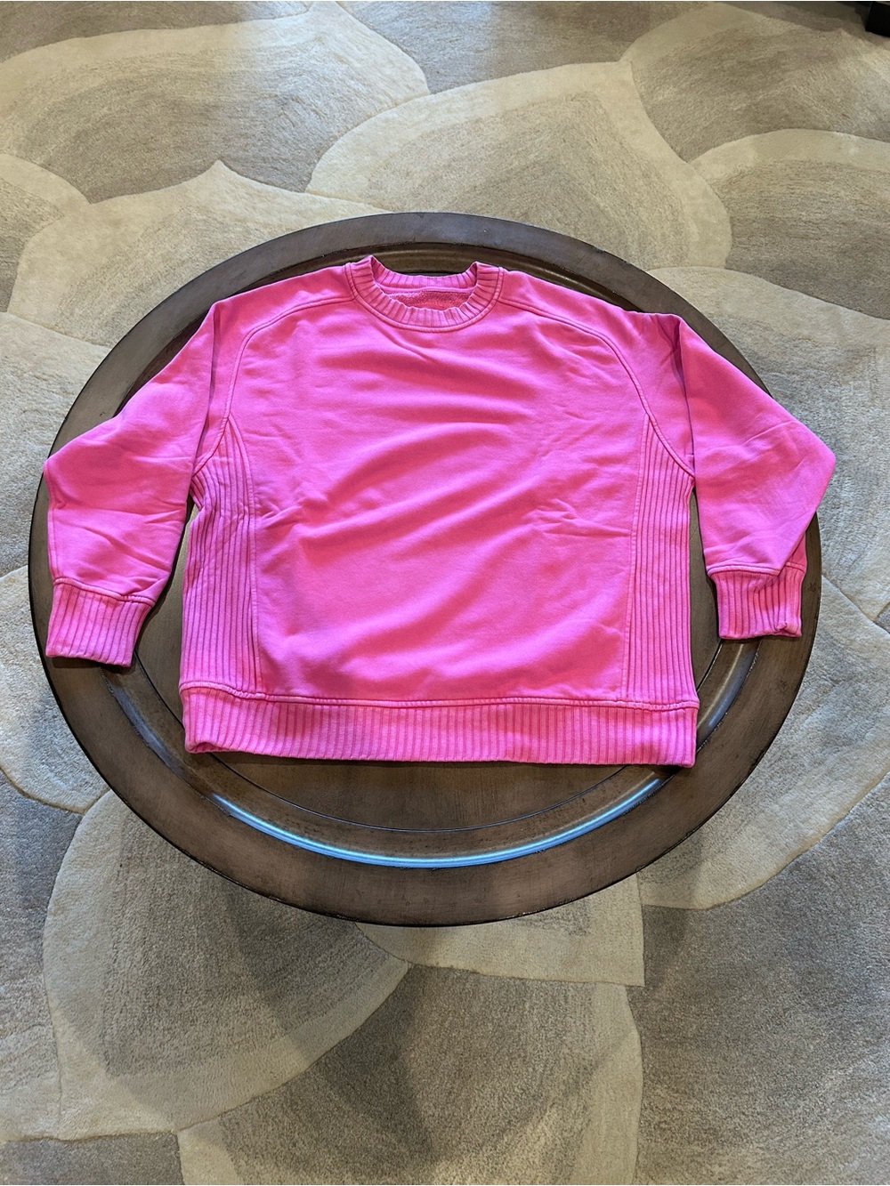 Aerie Down-to-Earth Crew Sweatshirt Cosmic Pink Size XS